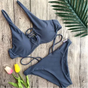 Woman Swimming Bikini Set