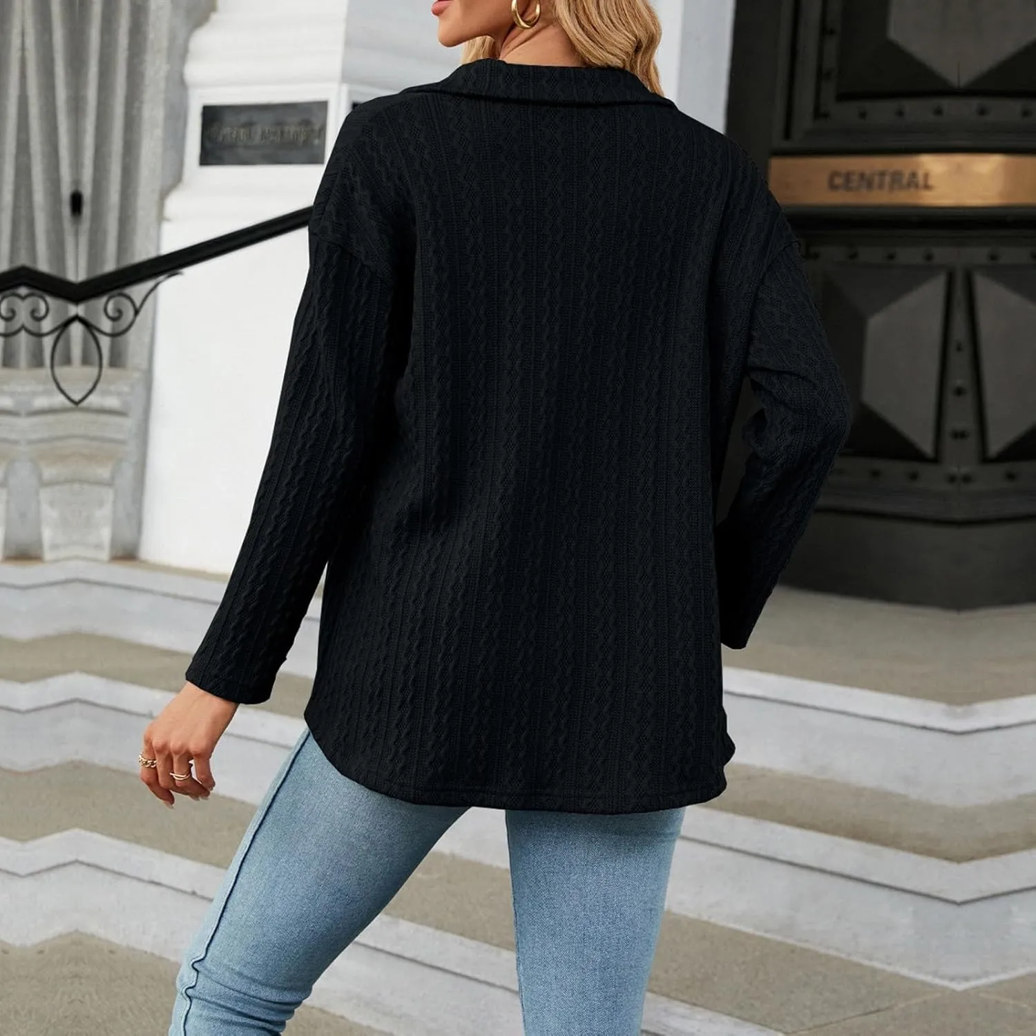 Women Winter Wool Fashion Notch Collar Coats Plus Size Long Jackets Casual Walk Coat plus Size Long Trench Coat