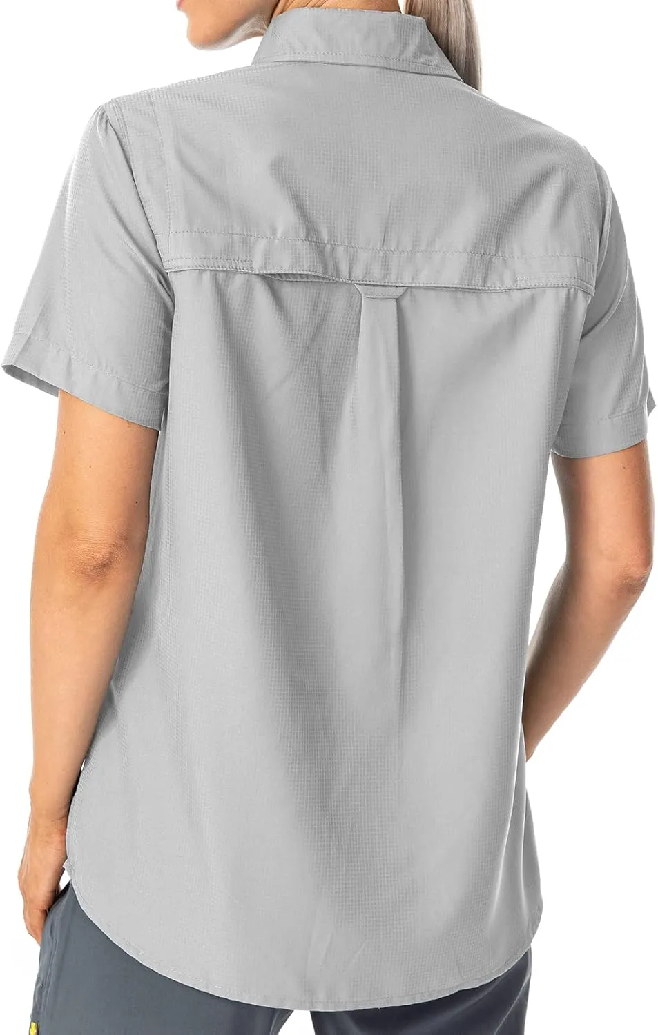 Women's Button Down Shirts UPF 50  Short Sleeve Sun Protection Shirts Stretch Quick Dry Shirt for Fishing, Hiking, Travel