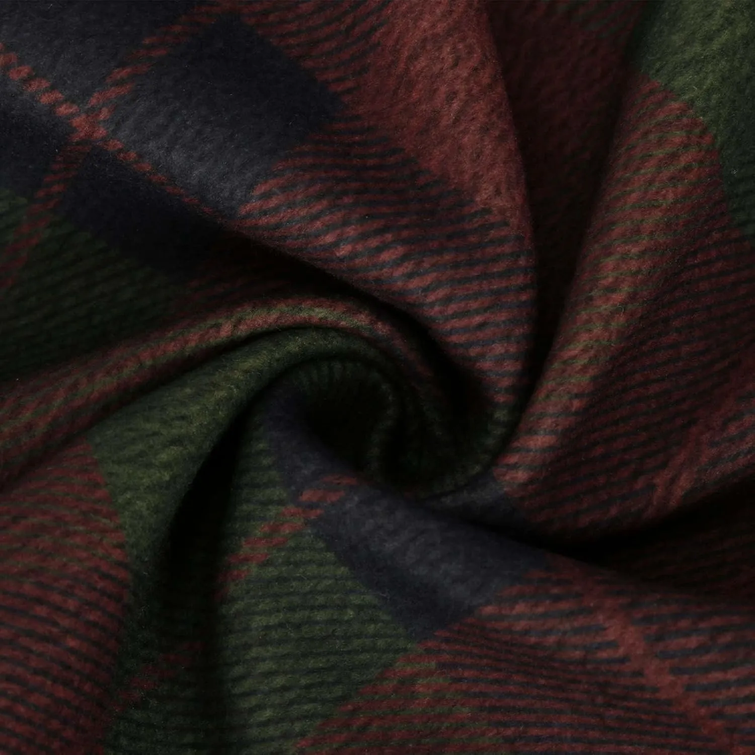 Women's Plaid Skirt 2024 Trendy Elastic Waist Wool Tartan A-Line Pleated Midi Skirts Comfy Winter Warm Long Skirts