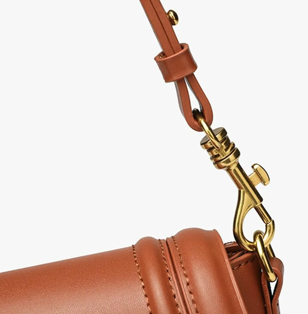 Women's Saddle Bag, Single-Shoulder Bag with Wide Strap for Crossbody & Underarm Wear