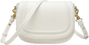Women's Saddle Bag, Single-Shoulder Bag with Wide Strap for Crossbody & Underarm Wear