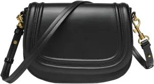 Women's Saddle Bag, Single-Shoulder Bag with Wide Strap for Crossbody & Underarm Wear