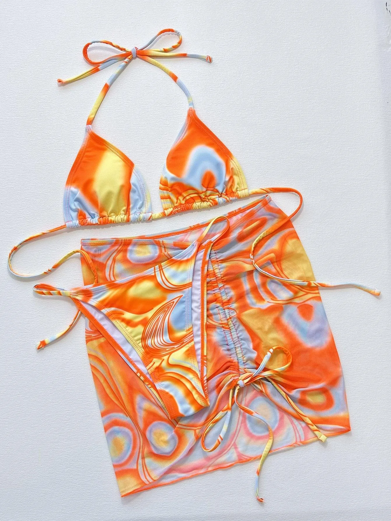 Women's Tie Dye Bikini Set - Sexy Two-Piece Swimwear for Beach & Pool