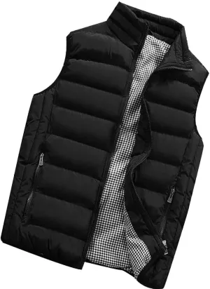 Ymosrh Mens Coats Winter Men Autumn Coat Padded Cotton Vest Warm Hooded Thick Vest Tops Jacket Jackets