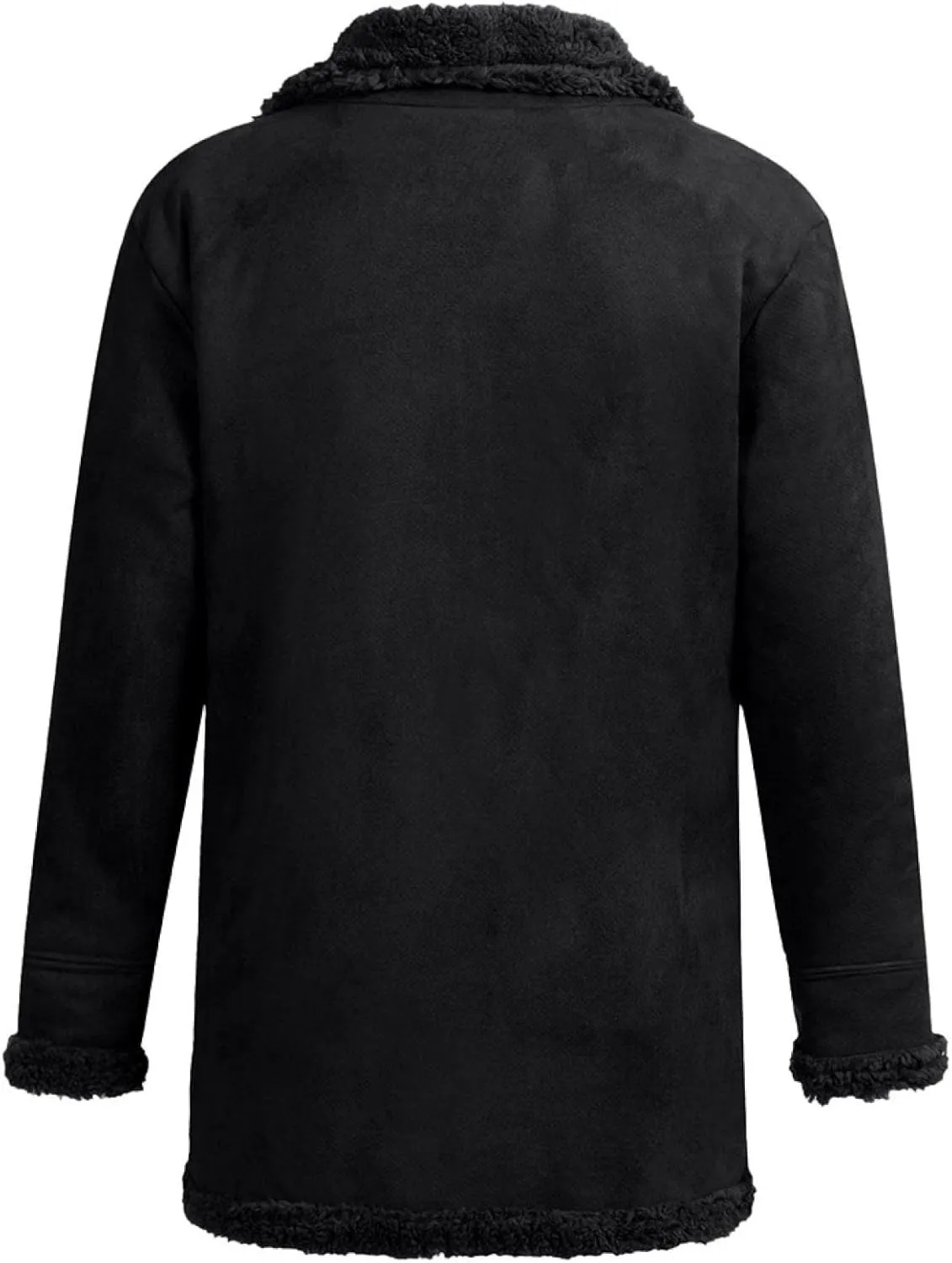 Ymosrh Motorcycle Jacket Men Sheepskin Jacket Warm Wool Lined Mountain Faux Lamb Jackets Coat Mens Leather Jacket
